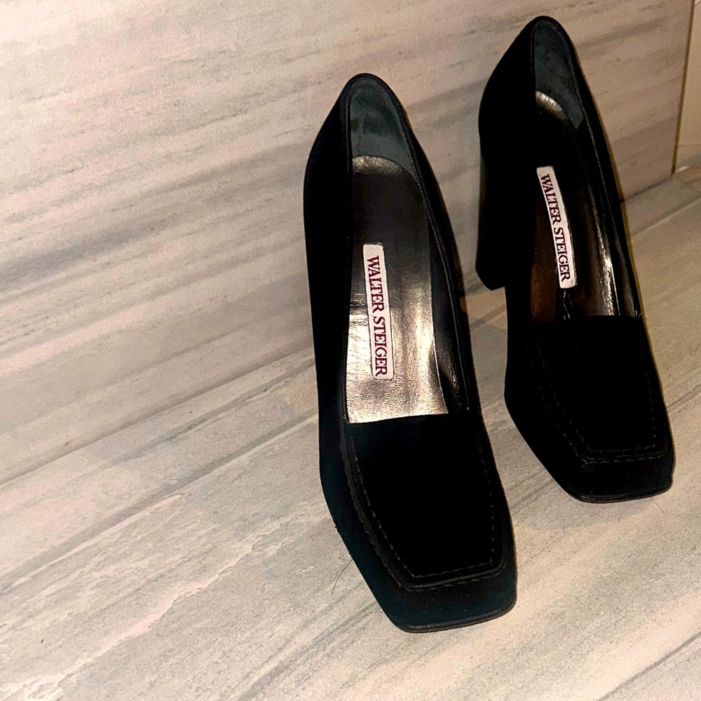 Walter Stigler high heeled suede Mary Jane